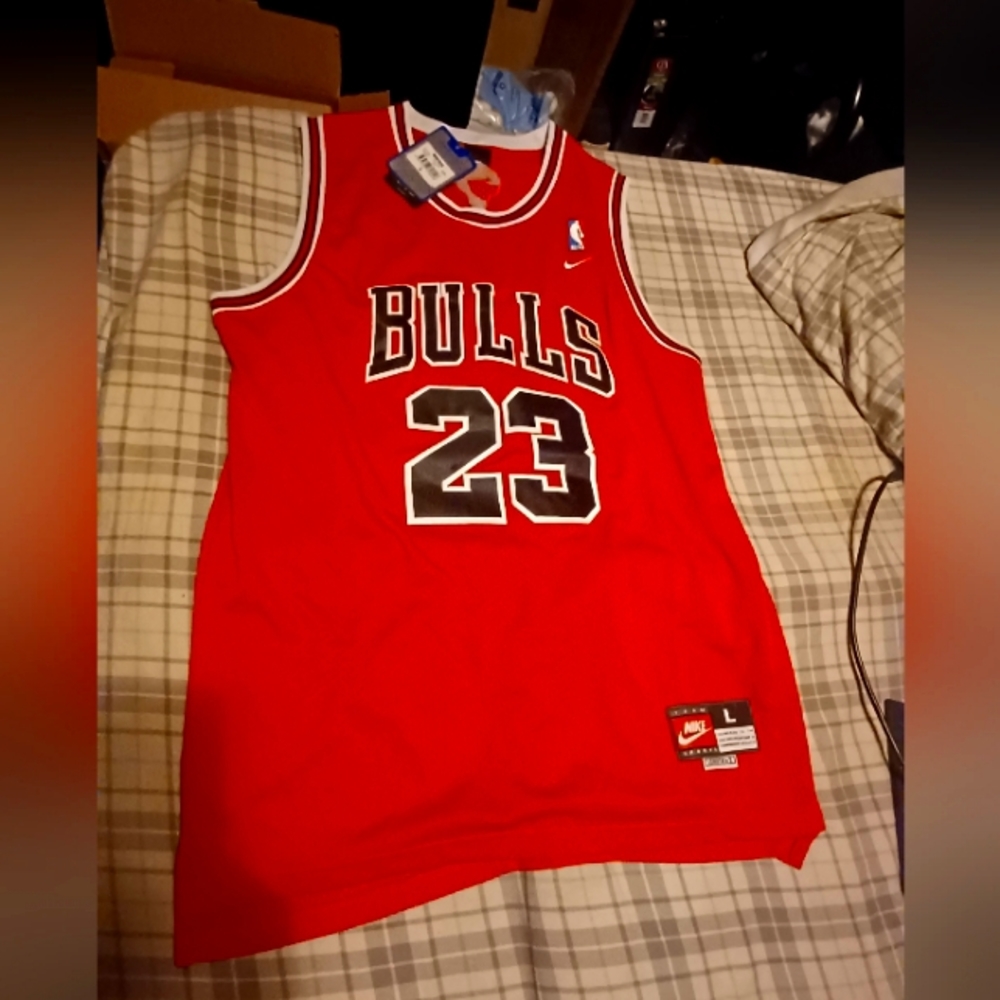 Michael Jordan Chicago Bulls Authentic Nike Jersey. New With Tags. Size Large